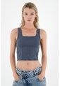 Camiseta Manga Sisa Gris Para Mujer de Tennis