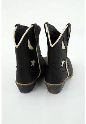 Botas De Niña, Estilo Tipo Texanas, Con Detalle De Lunas Y Estrellas