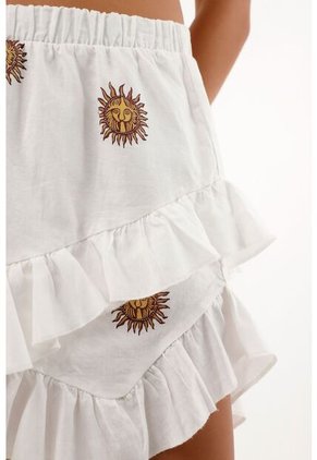 Tennis Falda Corta Con Estampado De Soles Para Mujer