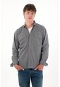 Tennis Camisa Con Bolsillos De Tapa Gris Para Hombre de Tennis