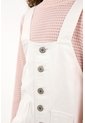 Overall Crudo Con Perilla De Botones Para Niña de Tennis