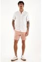 Bermuda Chino Rosada En 100% Lino Para Hombre de Tennis