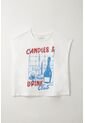 Tennis Camiseta Oversize Manga Sisa Blanca Para Mujer de Tennis