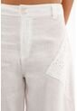 Tennis Pantalón Bota Amplia Con Detalles En Ojalillo Para Mujer de Tennis