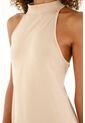 Vestido Crudo Largo Con Aberturas En Costados Para Mujer de Tennis