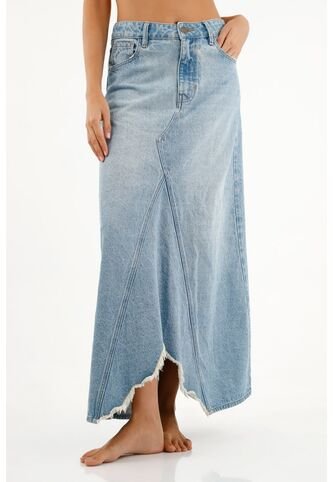 Tennis Falda Azul Con Ruedo Asimétrico Para Mujer Tennis