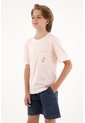 Camiseta Rosada Con Bordado Y Bolsillo Para Niño de Tennis