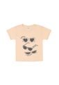 Camiseta Amarilla Con Estampado De Gafas Para Niña de Tennis
