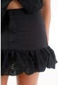 Tennis Falda Corta Con Detalle Tipo Globo Negra Para Mujer de Tennis