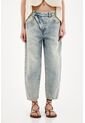 Tennis Jean Horseshoe Tiro Bajo Con Jota Asimétrica Azul Para Mujer de Tennis