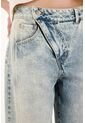Tennis Jean Horseshoe Tiro Bajo Con Jota Asimétrica Azul Para Mujer de Tennis