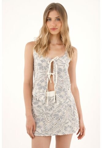 Tennis Crop Con Ajuste De Sesgos En Delantero Para Mujer Tennis