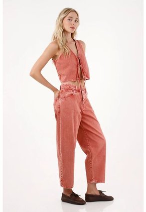 Tennis Chaleco En Bull Denim Rojo Para Mujer