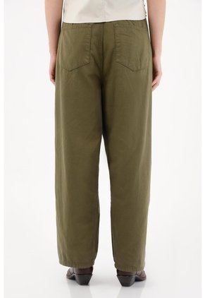 Tennis Pantalón En Drill Liviano Verde Para Mujer