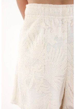 Bermuda Crudo Con Pretina Elástica Para Niña