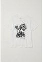 Camiseta Básica Con Estampado Blanca Para Niño de Tennis
