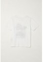 Camiseta Básica Con Estampado Blanca Para Niño de Tennis