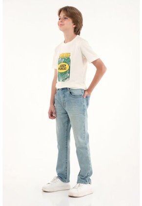 Jean Recto Tono Medio Claro Para Niño