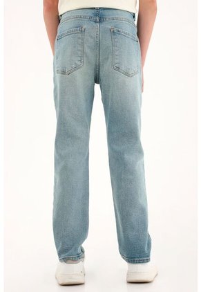 Jean Recto Tono Medio Claro Para Niño