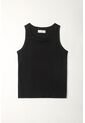 Tennis Camiseta Negra Manga Sisa Para Mujer de Tennis
