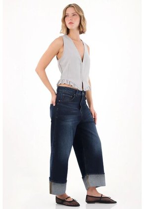 Tennis Chaleco Con Bolero En Ruedo Gris Para Mujer