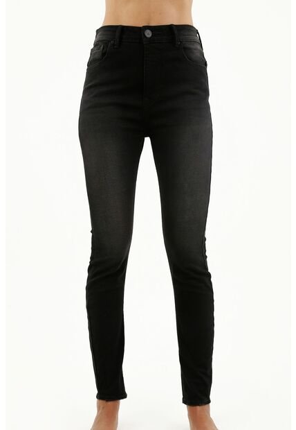 Tennis Jean Jegging Negro Para Mujer
