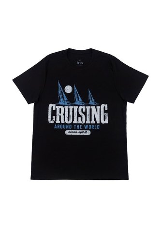 Tennis Camiseta Negra De Cuello Redondo Para Hombre Tennis