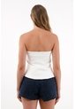 Tennis Camisa Strapless De Silueta A Crudo Para Mujer de Tennis
