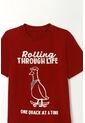 Camiseta Con Estampado Roja Para Niño de Tennis