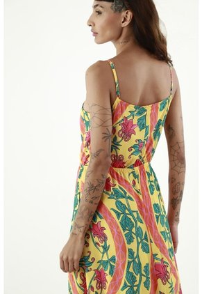 Tennis Vestido Largo Estampado Mosaico Para Mujer