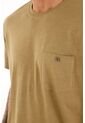 Tennis Camiseta Café En 100% Algodón Con Bolsillo Para Hombre de Tennis