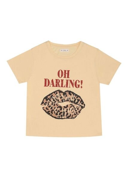 Tennis Camiseta Regular Fit Amarilla Para Mujer