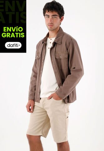 Tennis Bermuda Tipo Cargo Café Para Hombre Tennis