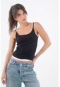 Tennis Camiseta Tipo Esqueleto En Tejido Liviano Negra Para Mujer de Tennis