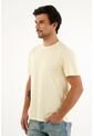 Tennis Camiseta Manga Corta Amarilla Para Hombre de Tennis