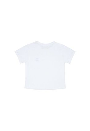 Camiseta Blanca Con Bordado Decorativo Para Niña