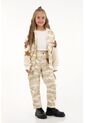 Abrigo Crudo De Estampado Militar Para Niña de Tennis