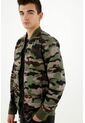 Chaqueta Tipo Bomber Estampado Camuflado Para Hombre de Tennis