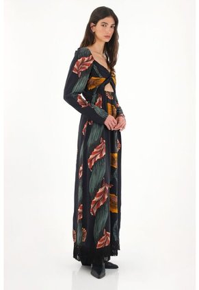 Tennis Vestido Estampado Con Detalles Cut Out Para Mujer