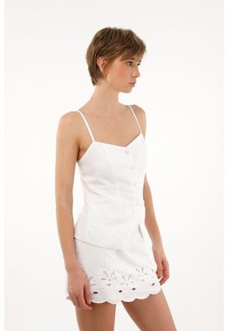 Tennis Camisa Blanca Tipo Corsé Para Mujer Tennis