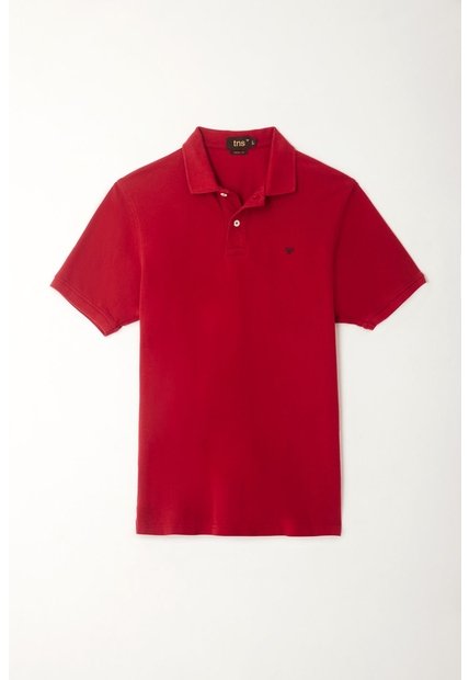 Tennis Polo Roja Con Raqueta Multicolor Para Hombre