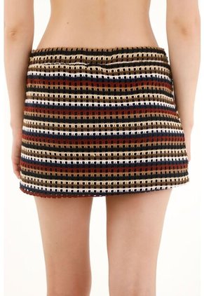 Tennis Falda Corta Tejida Ajustada Para Mujer