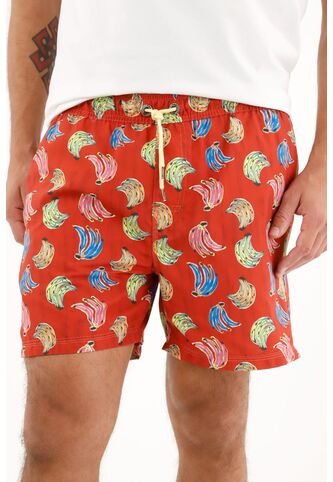 Tennis Pantaloneta De Baño Con Estampado De Bananas Para Hombre Tennis
