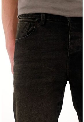 Tennis Jean Super Skinny De Tiro Medio Negro Para Hombre