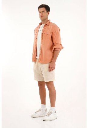 Tennis Camisa Naranja Manga Larga Para Hombre