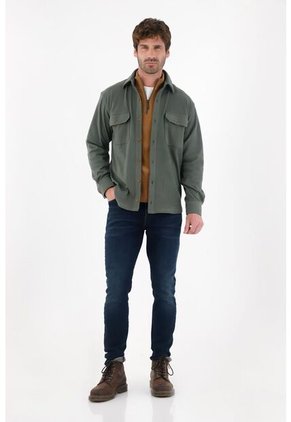 Tennis Jean Skinny Tono Oscuro Azul Con Diseño Limpio Para Hombre