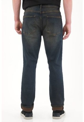 Tennis Jean Nudy Tono Oscuro Con Iluminaciones Azul Para Hombre