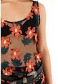 Tennis Camisa Manga Sisa Con Apliques De Flores 3D Para Mujer de Tennis