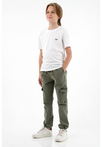 Camiseta Blanca Con Estampado Posterior Para Niño Tennis