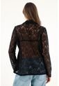Tennis Blazer Negro En Encaje Para Mujer de Tennis